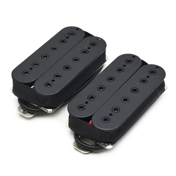 SAPHUE Alnico 5 Humbucker Pickup - Double Coil Guitar Pickup Ivory/Black - Replacement For Electric Guitars