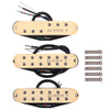 Alnico V ST HSH Alnico 5 Humbucker Pickup Set fits Single Coil SSS - N 12k / M 14K / B 16K - Cream