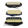 Fleor ST HSH Alnico 5 Humbucker + Flat Single Coil + Dual Rail Pickup Set - N 6.5K / M 5.5K / B 14.5K