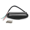 MaxCheer ST Alnico 5 Dual Rail Humbucker fits Single Coil Pickup - 9K - Multi Color