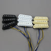 Fleor ST SSS Alnico 5 Flat Pole Single Coil Pickup Set - N+M 5.5K / B 6.5K