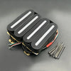 MaxCheer Dual Power Rail Ceramic Humbucker Pickup Set - N 10K / B 16K