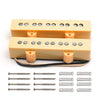 OneMusic J Bass Alnico 5 Pickup Set - N 9.6K / B 11.1K - Cream - 5 String
