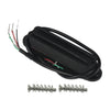 Fleor ST SSS Ceramic Rails Humbucker Pickup Set fits Single Coil - N 6.5K / M 9.5K / B 12.5K