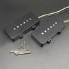 MaxCheer/ETMusic JM Alnico 5 Flat Pole Single Coil Pickup Set - N 8.1K / B 8.8K - Black