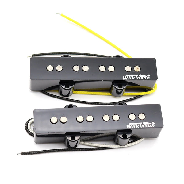 5 String Jazz Bass Alnico 5 Pickup Set Vintage Sound J Bass Pickups Black 5 String Jazz Bass Alnico 5 Pickup Set Vintage Sound J Bass Pickups Black