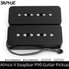 Saphue P90 Alnico 2 Soapbar Single Coil Pickup Set - N 6.9K / B 7.2K - Choose Color