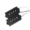 Alnico 5 P Bass Pickup Set - 9.5K - Black - 4 String