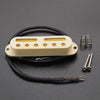 ST Gold Foil Dual Rail Humbucker fits Single Coil Pickup - Cream