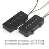 AllMusic JM Alnico 5 Flat Pole Single Coil Pickup Set - N 8.1K / B 8.8K - Black