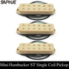 Saphue ST Ceramic Humbucker Pickup fits Single Coil - 9K - Choose Color